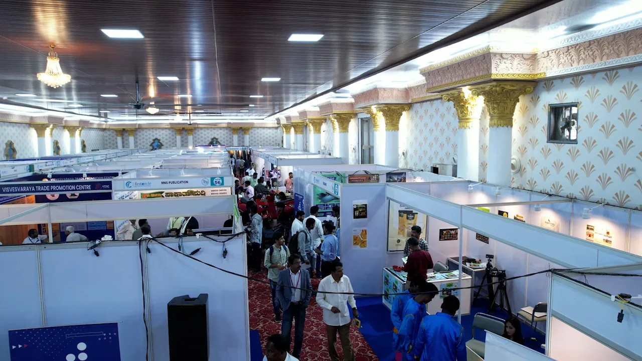 Businesses and visitors at an earlier Udyami Bharat exhibition