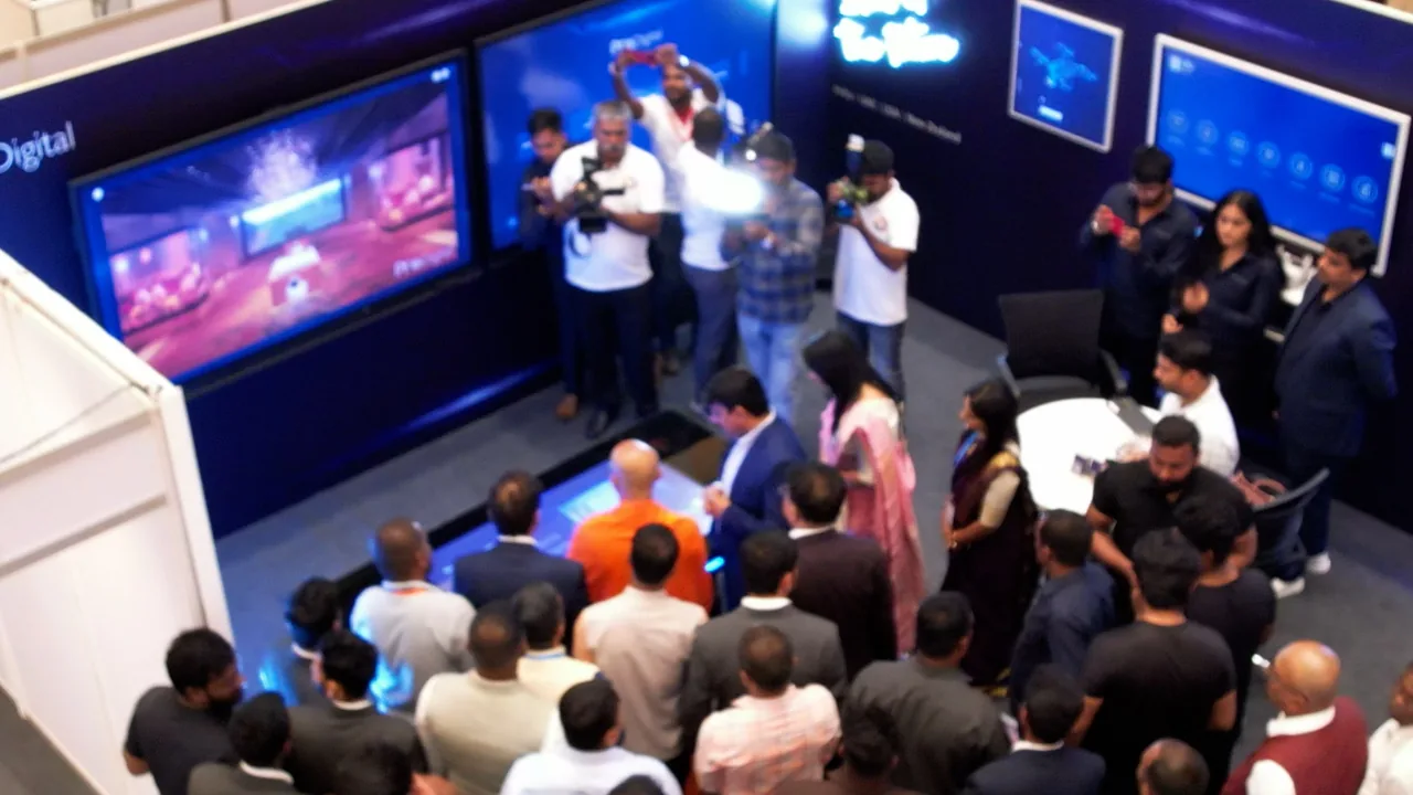Technology demonstration at an earlier Udyami Bharat exhibition